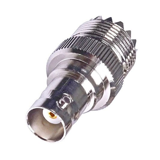 BNC Female Jack To UHF PL-259 Female Straight Type RF Coax Adapter Connector Reluova