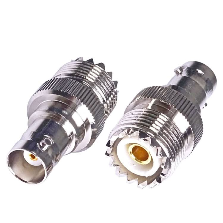 BNC Female Jack To UHF PL-259 Female Straight Type RF Coax Adapter Connector Reluova