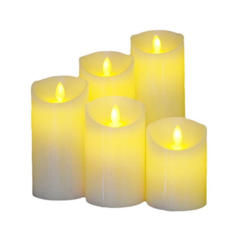 3 PCS LED Electronic Candle Light Birthday Wedding Home Decoration Props Candle Holder 220V, Size: My Store