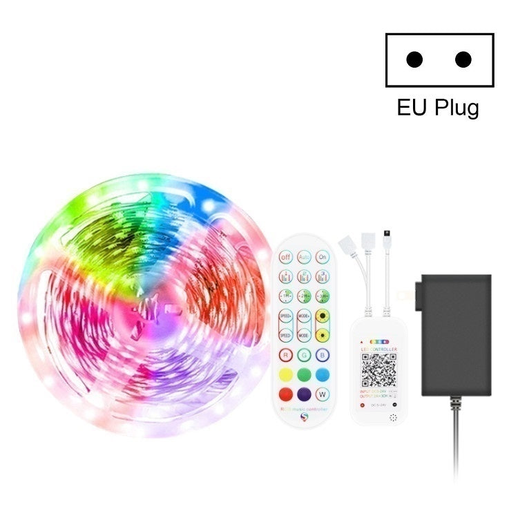 Bluetooth Suit Smart Music Sound Control Light Strip Waterproof 5050 RGB Colorful Atmosphere LED Light Strip With 24-Keys Remote Control, Series 2 My Store