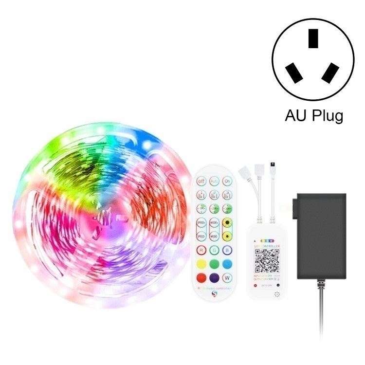 Bluetooth Suit Smart Music Sound Control Light Strip Waterproof 5050 RGB Colorful Atmosphere LED Light Strip With 24-Keys Remote Control, Series 2 My Store