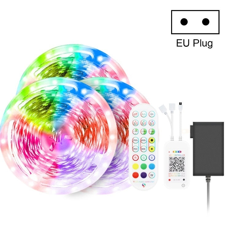 Bluetooth Suit Smart Music Sound Control Light Strip Waterproof 5050 RGB Colorful Atmosphere LED Light Strip With 24-Keys Remote Control, Series 1 My Store