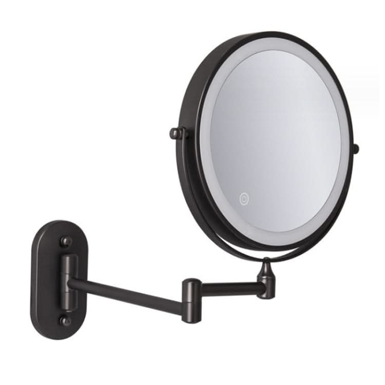 8 Inch Wall-Mounted Double-Sided Makeup Mirror LED Three-Tone Light Bathroom Mirror-Reluova