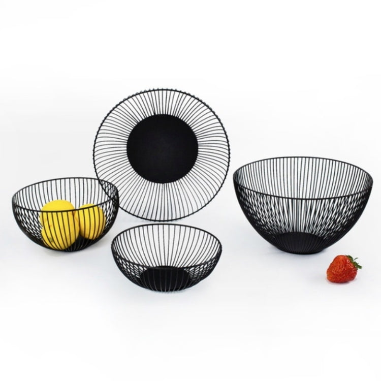 Household Living Room Fruit Basket Wrought Iron Desktop Snack Storage Basket