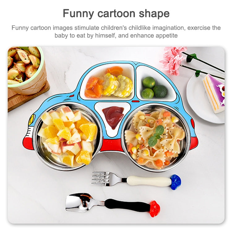 304 Stainless Steel Children Car Dinner Plate My Store