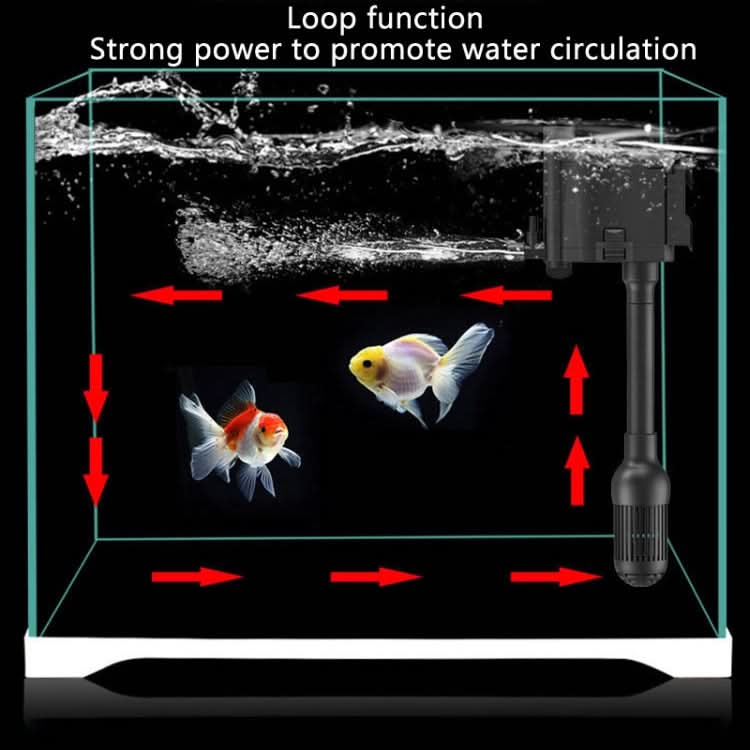 Multifunctional Fish Tank Filter Oxygenation Silent Pump, CN Plug - Reluova