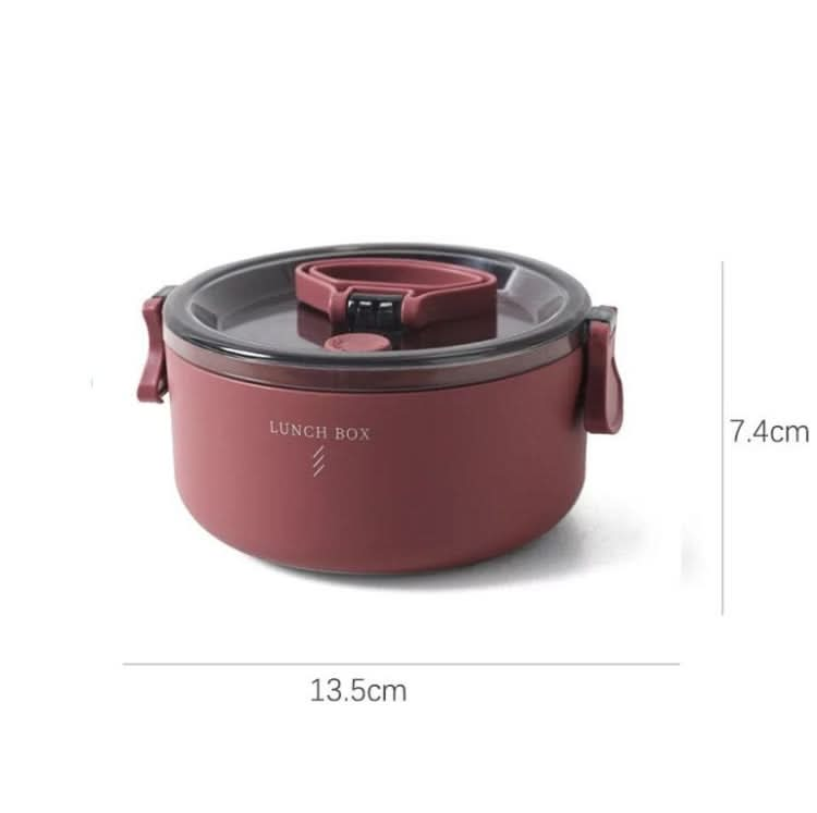 Round Portable Insulation Partitioned Lunch Box Student Office Workers Heated Microwave Oven Bento Box - Reluova