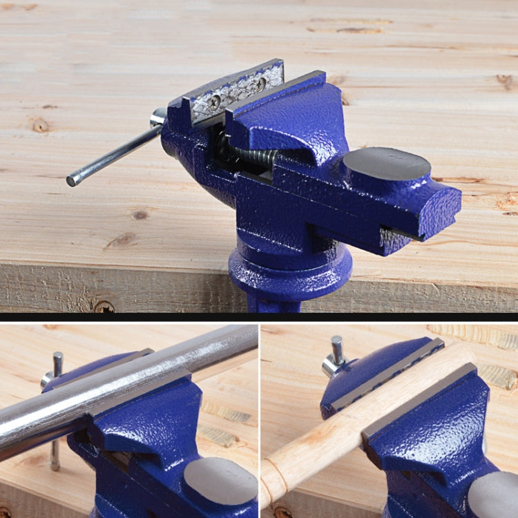 360-Degree Rotating Small Vise Table Flat Universal Table Clamp, Random Color Delivery