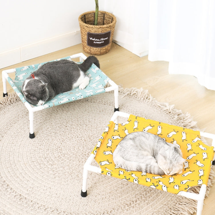 47x52cm Four Seasons Universal Removable And Washable Pet Bed Pet Nest, Style:Small Yellow Background Rhombus-Reluova