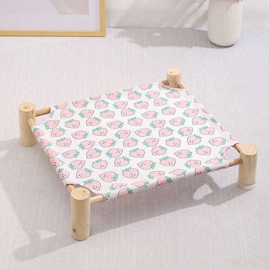 47x52cm Four Seasons Universal Removable And Washable Pet Bed Pet Nest, Style:Small Peach-Reluova