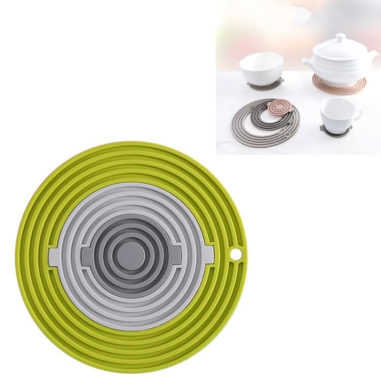 3 in 1 Round Silicone Heat Insulation Pad High Temperature Resistant Multifunctional Tableware Pad Combination Pot Pad Coaster-Reluova