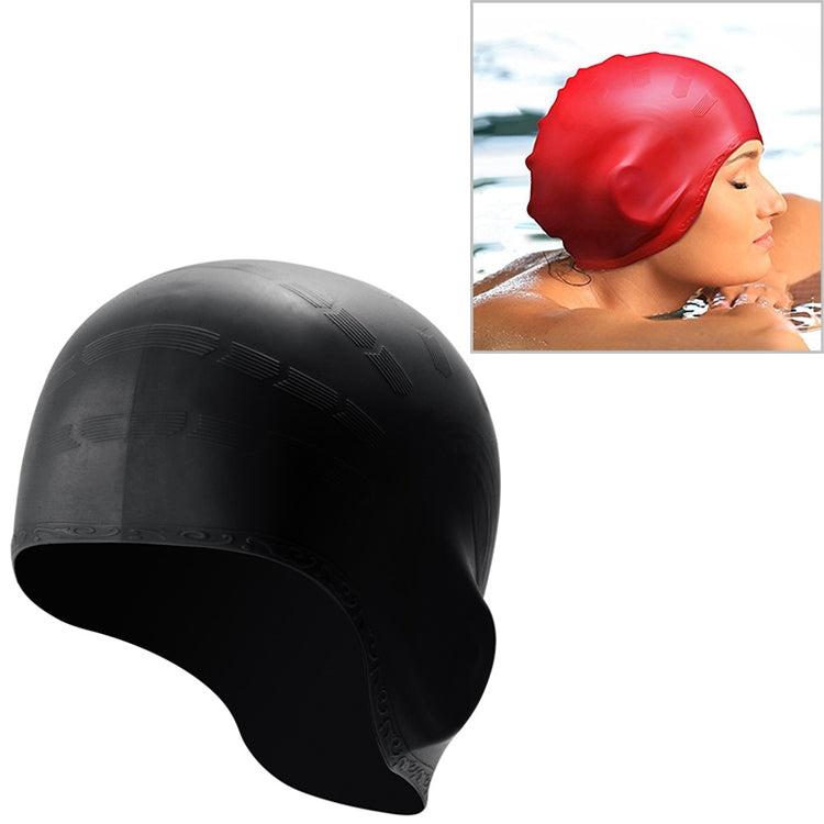 Silicone Ear Protection Waterproof Swimming Cap for Adults with Long Hair Reluova