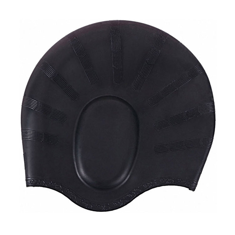 Silicone Ear Protection Waterproof Swimming Cap for Adults with Long Hair