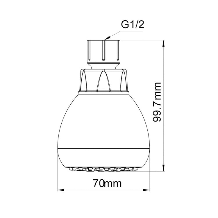 Concealed Wall-mounted Rain Shower Pressurized Water-saving Bathhouse Shower Head Shower Reluova