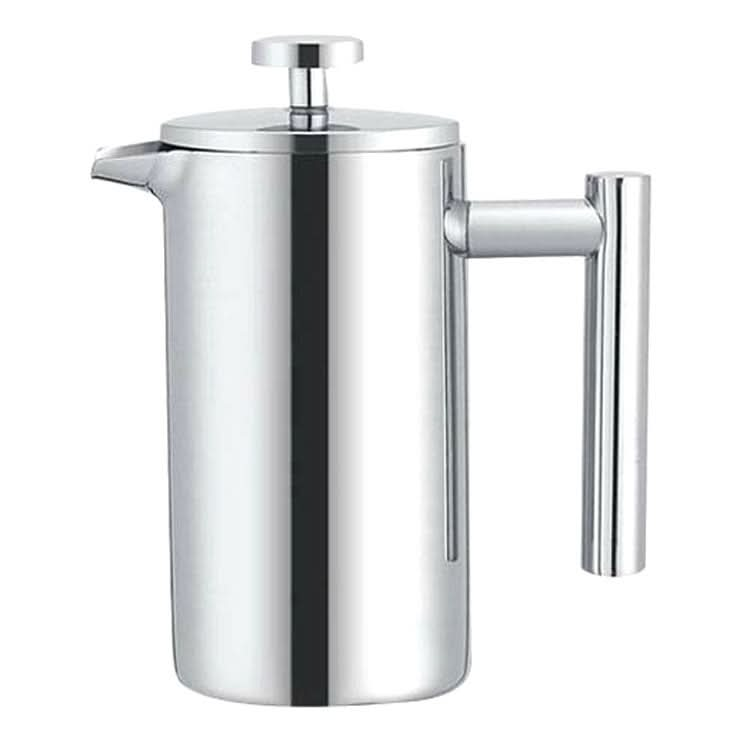 304 Stainless Steel French Pressure Coffee Pot Hand Made Tea Pot-Reluova