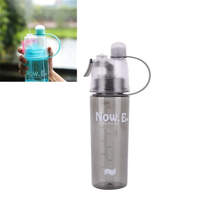 Creative Spray Water Bottle Sports Bottle Portable With Lid Summer Hydration Beauty Plastic Cup Reluova