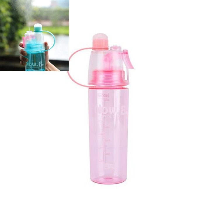 Creative Spray Water Bottle Sports Bottle Portable With Lid Summer Hydration Beauty Plastic Cup Reluova