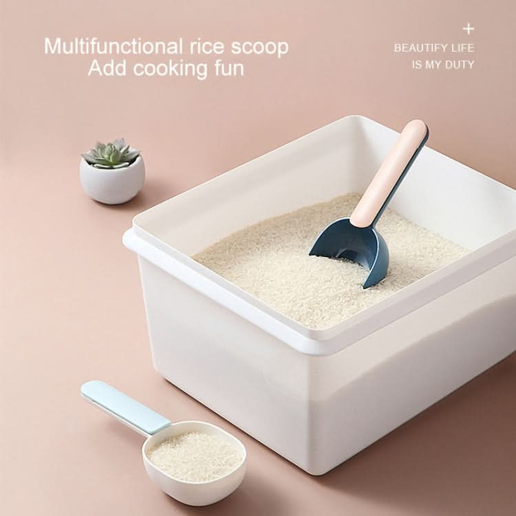 Kitchen Multifunctional Plastic Scoop Rice Spoon Household Measuring Spoon Random Color Delivery - Reluova