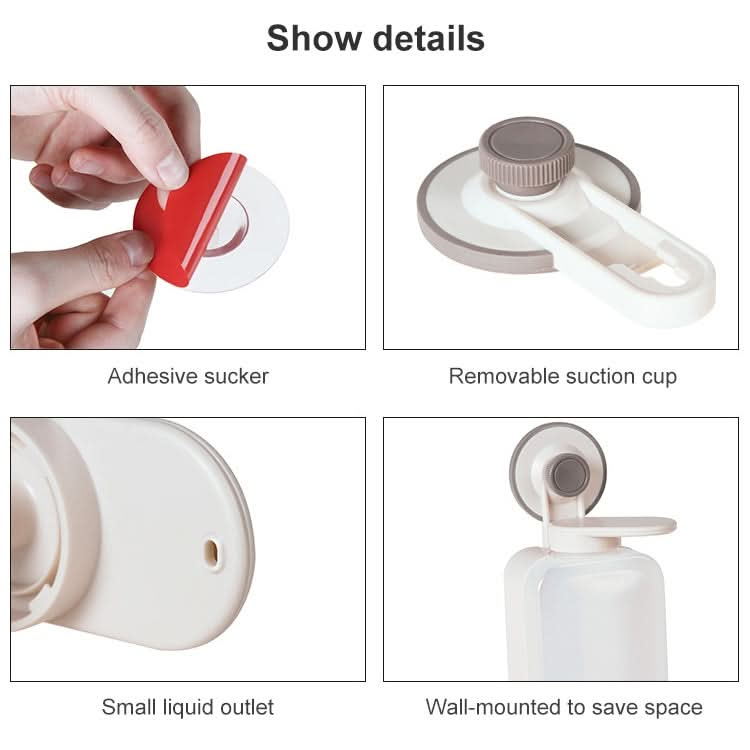 Kitchen Sink Hand Sanitizer Bottle Shower Gel Hole-free Wall-mounted Bathroom Soap Dispenser Reluova