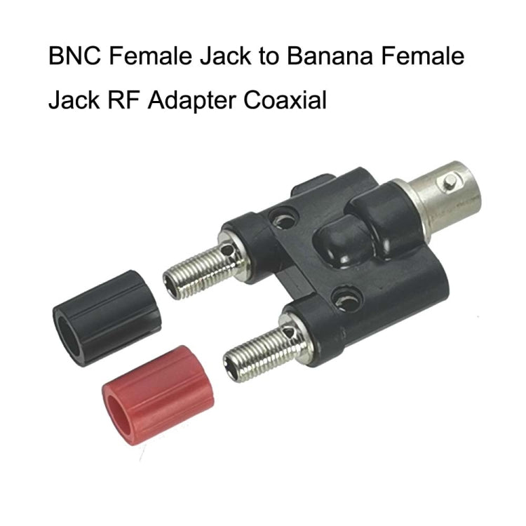 5pcs BNC Female Jack To Dual Banana Female Jack RF Adapter Coaxial Connector Reluova