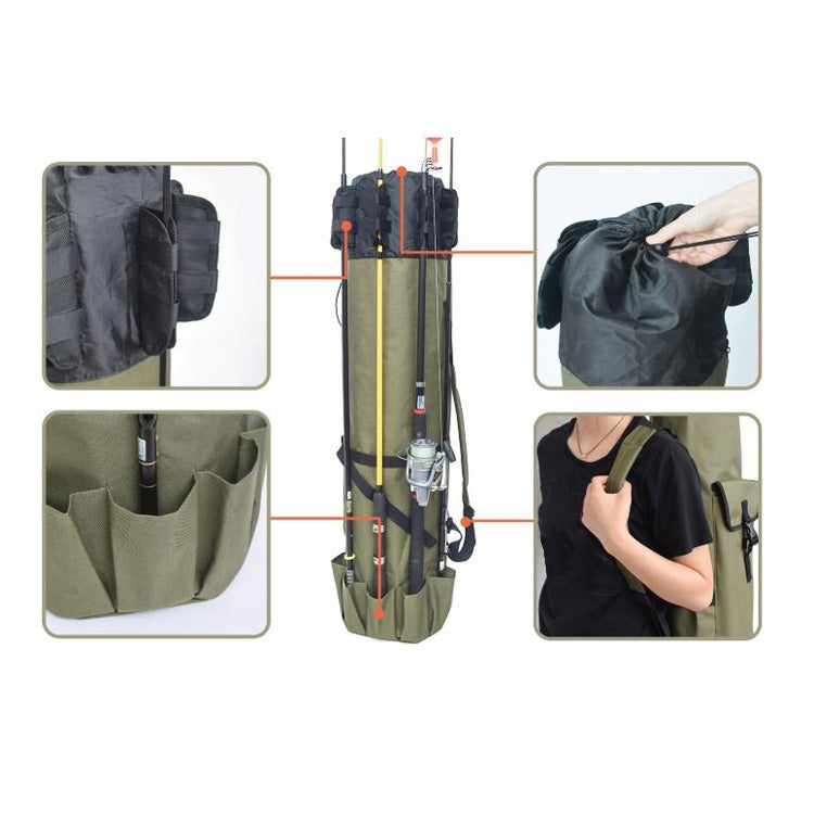 Multifunctional Fishing Rod Bag Fishing Tackle Bag Fishing Supplies£¬Size: 123x34cm