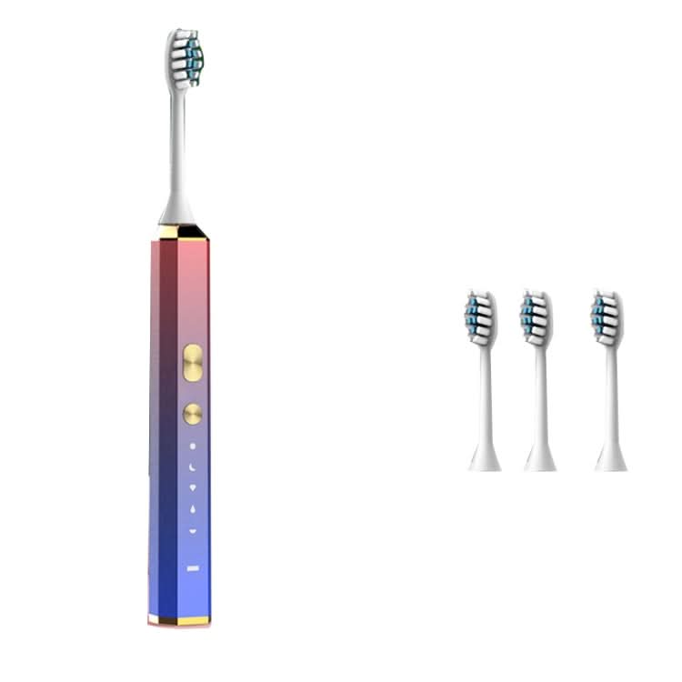 V6 Adult Magnetic Levitation Sonic Household Smart Electric Toothbrush Couple Soft Toothbrush, Style: Reluova