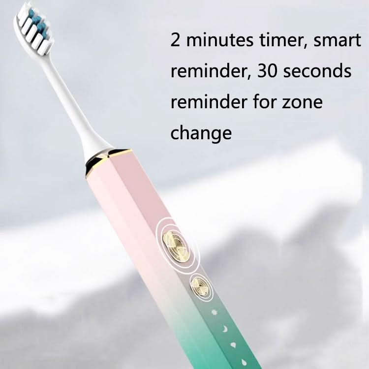 V6 Adult Magnetic Levitation Sonic Household Smart Electric Toothbrush Couple Soft Toothbrush, Style: Reluova