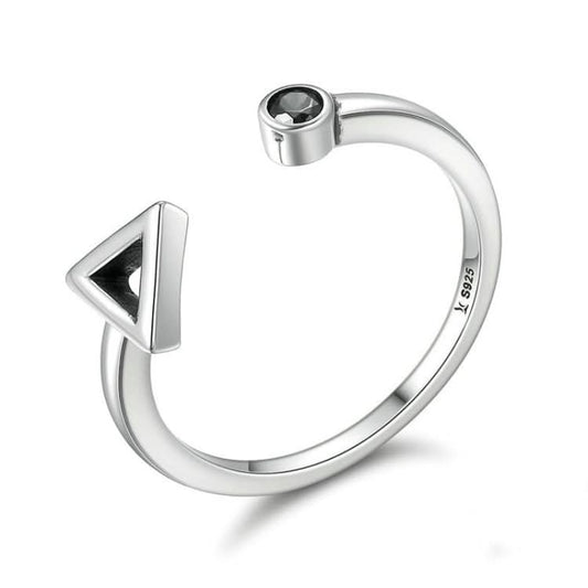 Geometric Movement Open Ring S925 Sterling Silver Ring Reluova