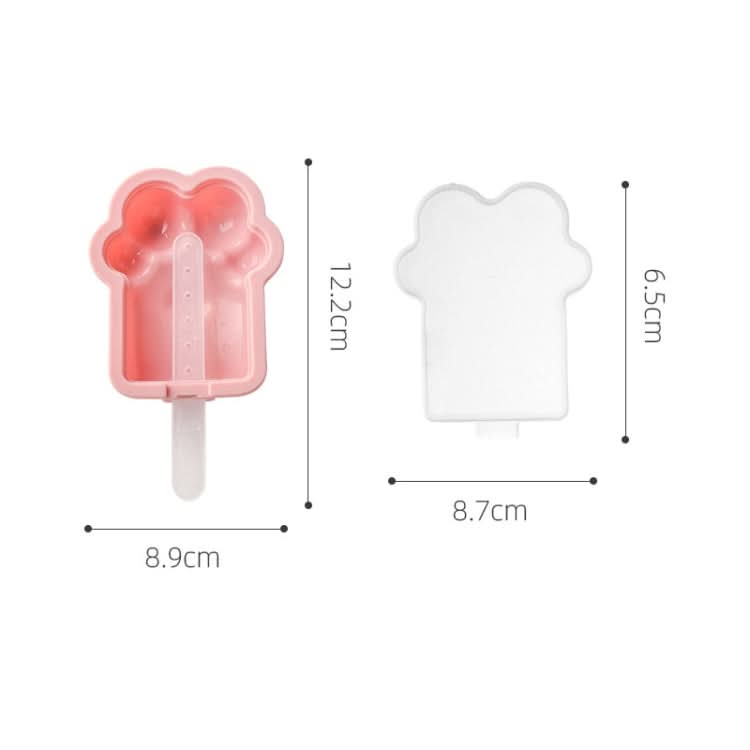 Home Cartoon Cat Paw Shape Popsicle Ice Cream Mould DIY Homemade Ice Cube Box - Reluova