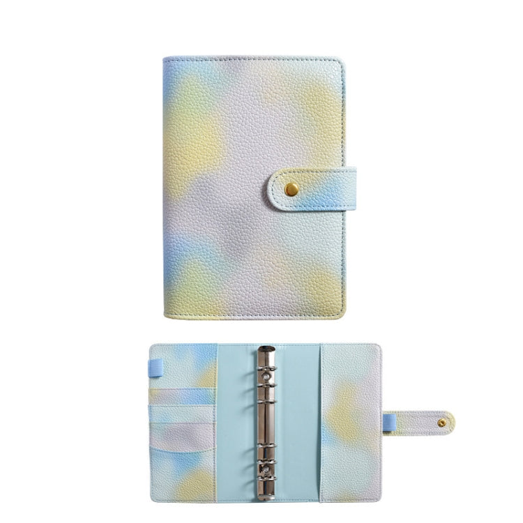 PU Leather Macaron Notebook Symphony Pearl Paper Loose-leaf Cash Budget Book