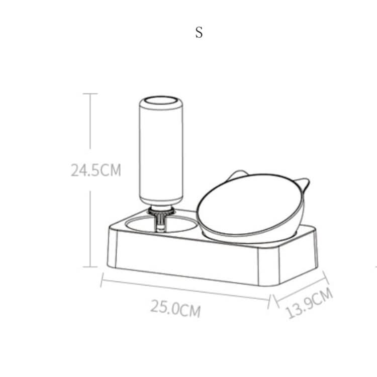 Pet Bowl Anti-tipping Automatic Drinking Water Feeding Bowl - Reluova