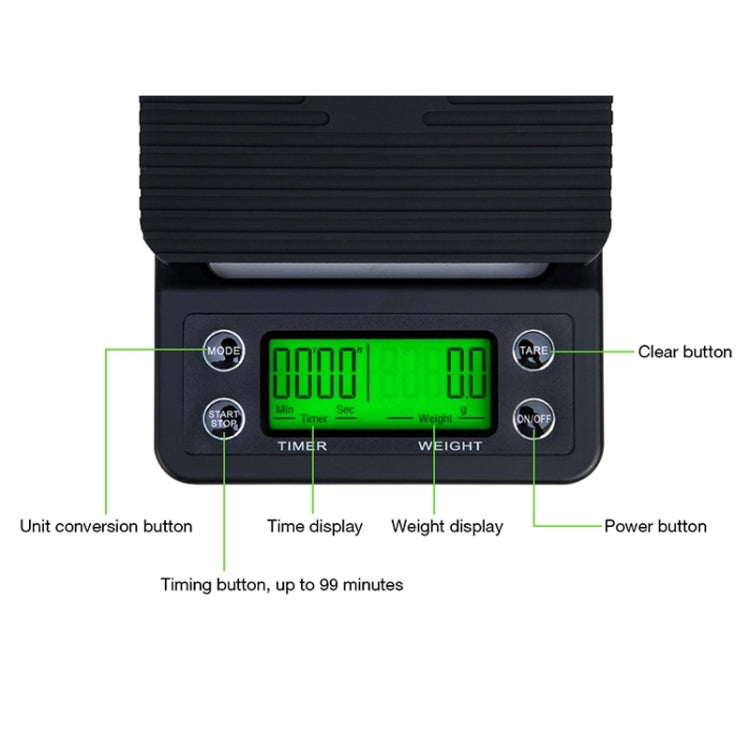 Hand Punch Coffee Scales Timing Electronic Timer Scale Kitchen Scales My Store