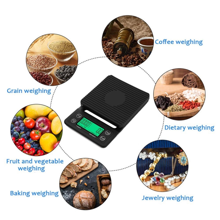 Hand Punch Coffee Scales Timing Electronic Timer Scale Kitchen Scales