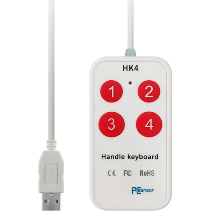 HK-4 4 Keys Custom Quick Copy and Paste Medical Ultrasound Acquisition USB Keypad, Cable Length: 2m My Store