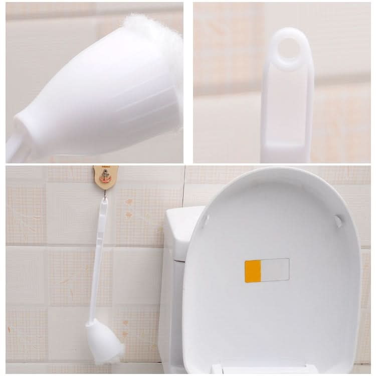 10 PCS Multifunctional Squeezing Type Cotton Toilet Cleaning Brush Creative Soft Hair Toilet Brush