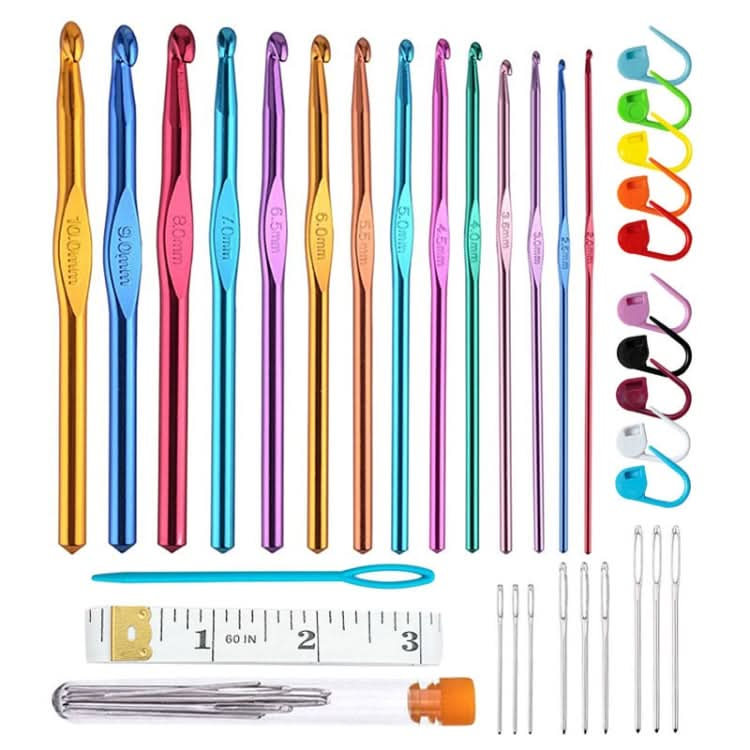 Color Alumina Single Head Crochet Handmade DIY Knitting Tool Material Reluova