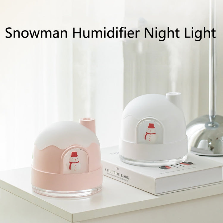 Snowman Humidifier Night Light USB Mute Cute Desktop Air Mini Atomizer Air Humidifier