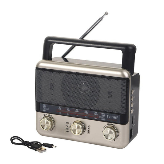 BAIJIALI EC-2110BTS Multifunctional Solar Radio Retro Full Band Card Radio Reluova