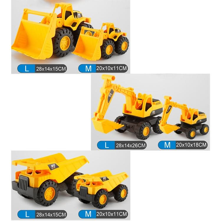 3 PSC / Set Children Simulation Drop-resistant Excavation Engineering Vehicle Toy Set, Random Style Delivery Reluova