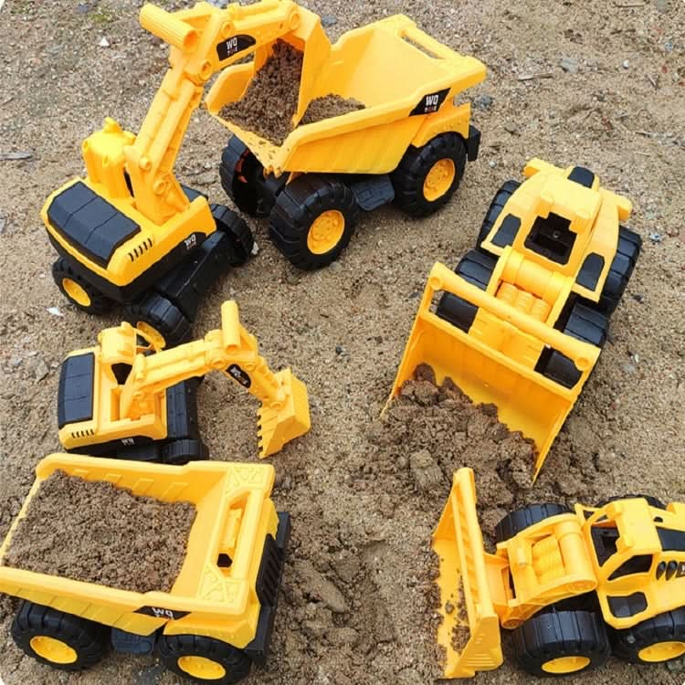 3 PSC / Set Children Simulation Drop-resistant Excavation Engineering Vehicle Toy Set, Random Style Delivery Reluova