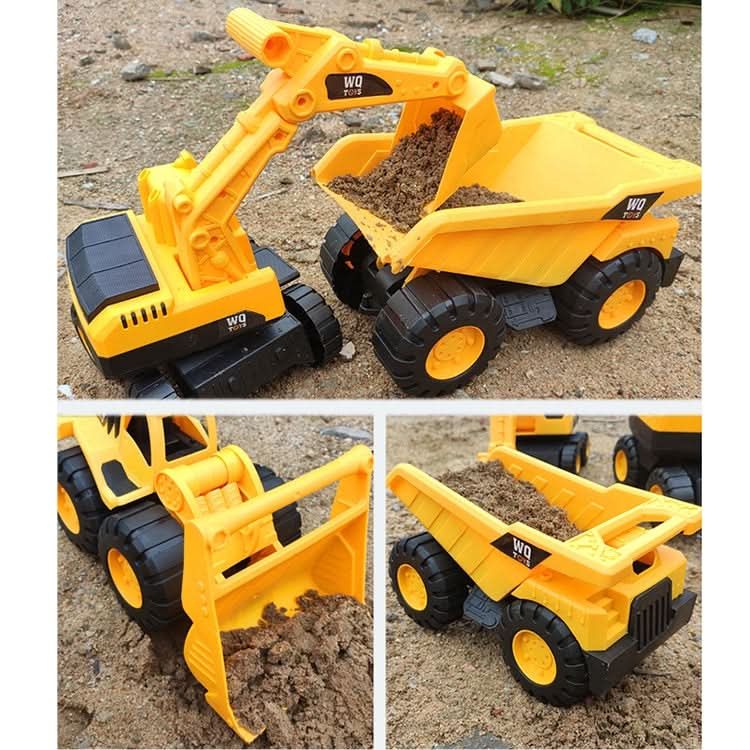 3 PSC / Set Children Simulation Drop-resistant Excavation Engineering Vehicle Toy Set, Random Style Delivery Reluova