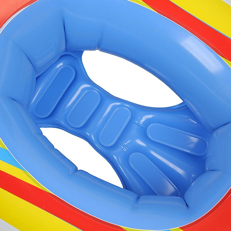 Children Thickened Inflatable Airplane Shape Seat Mount Swimming Ring