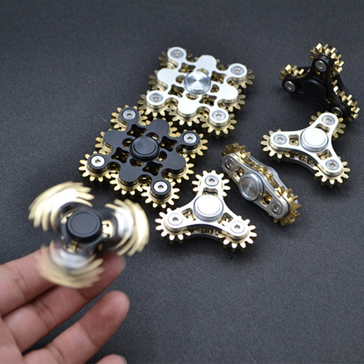 Three Gear Linkage Pure Copper Fidget Spinner Decompression Toy Reluova