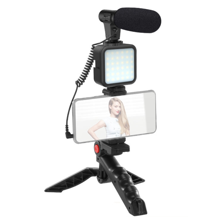 KIT-01LM 3 in 1 Video Shooting LED Light Portable Tripod Live Microphone