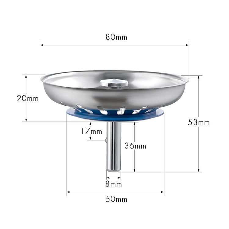 Stainless Steel 304 Washbasin Sink Filter Cover - Reluova