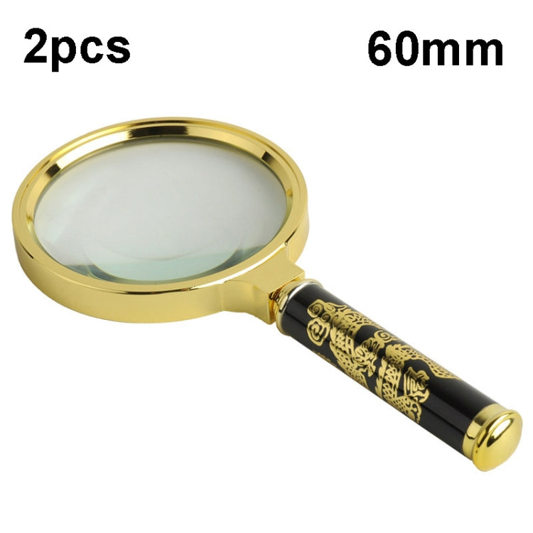 2pcs Elderly Reading Books Handheld Magnifier