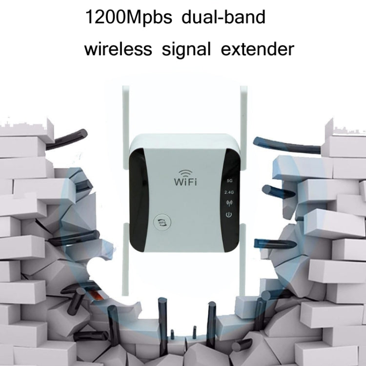 KP1200 1200Mbps Dual Band 5G WIFI Amplifier Wireless Signal Repeater