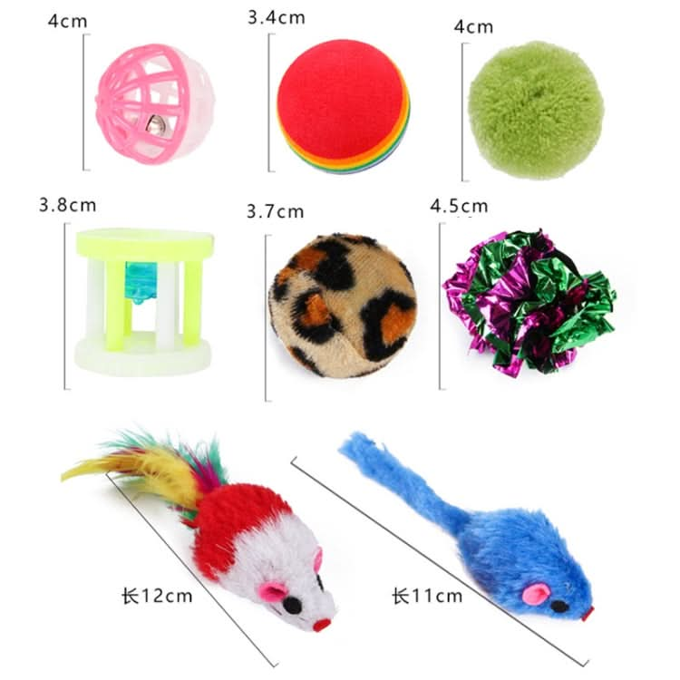 Pet Cat Toy Feather Mouse Funny Cat Channel Sisal Ball Molar Toys - Reluova