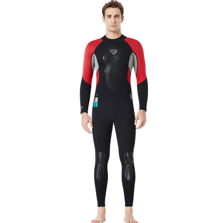 DIVE&SAIL WS-19496 One-piece Thermal Diving Suit Long-sleeved Snorkeling Swimsuit