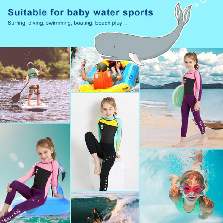 DIVE & SAIL WS-18818 Children Diving Suit One-piece Warm Snorkeling Surfing Anti-jellyfish Swimsuit Reluova